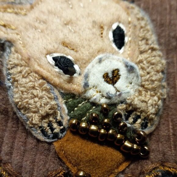 Design Options Squirrel Sweater Silk/Wool Blend Cottagecore - Picture 10 of 11